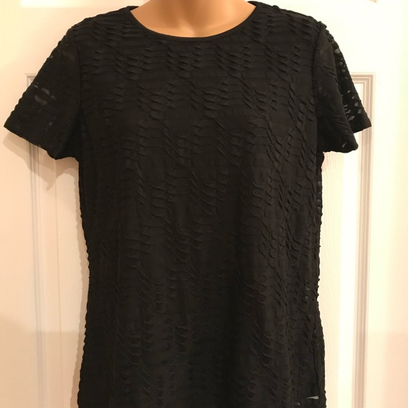 BOGO Calvin Klein Black Textured Shirt NWT - Picture 3 of 7